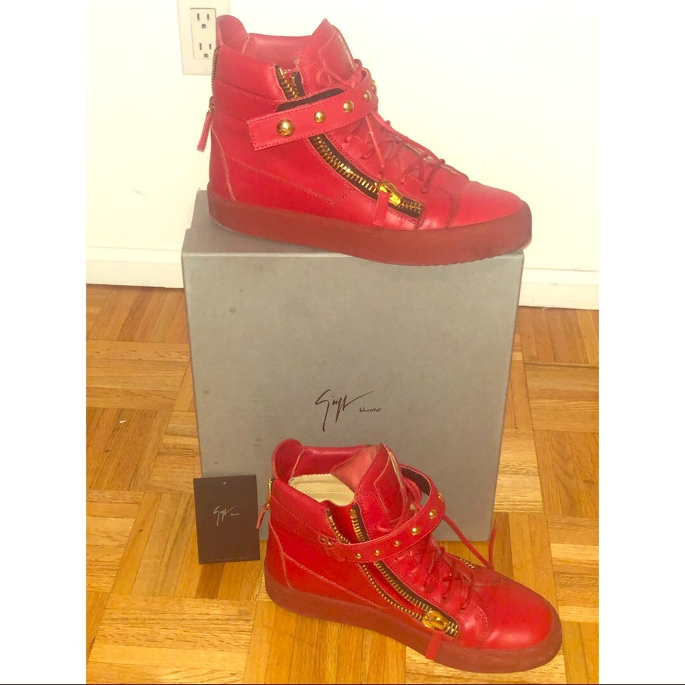 Red Men’s Giuseppe Zanotti Sneakers